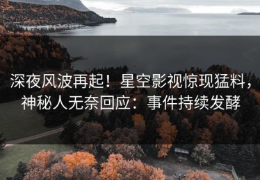 深夜风波再起！星空影视惊现猛料，神秘人无奈回应：事件持续发酵