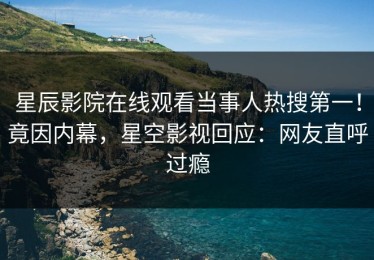 星辰影院在线观看当事人热搜第一！竟因内幕，星空影视回应：网友直呼过瘾