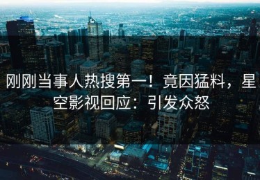 刚刚当事人热搜第一！竟因猛料，星空影视回应：引发众怒